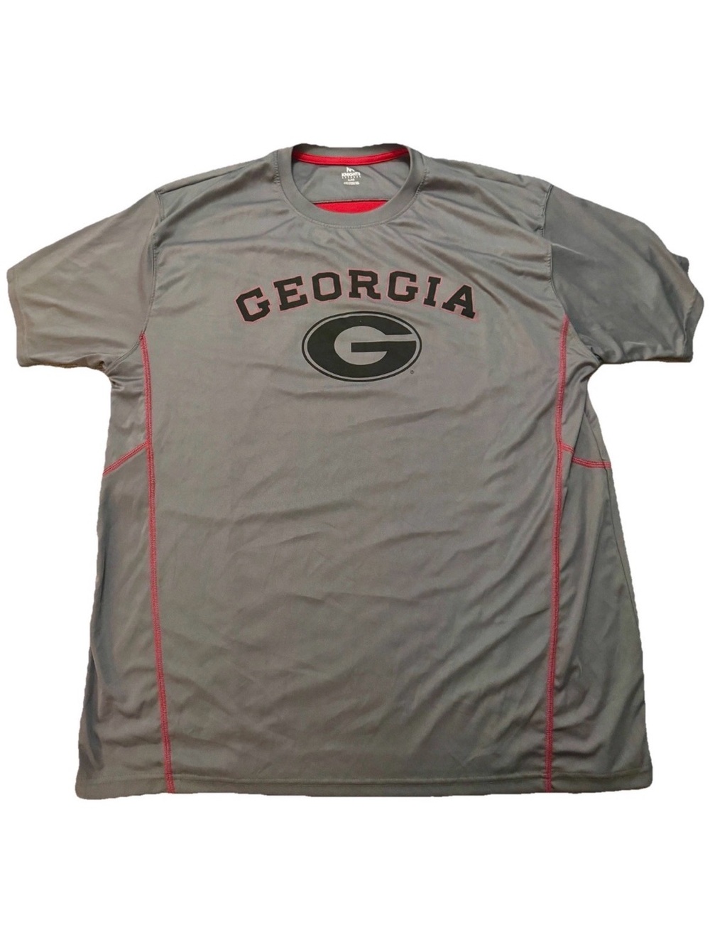 UGA Georgia Bulldogs Men’s XL Short-Sleeve Performance Shirt Gray KA athletic